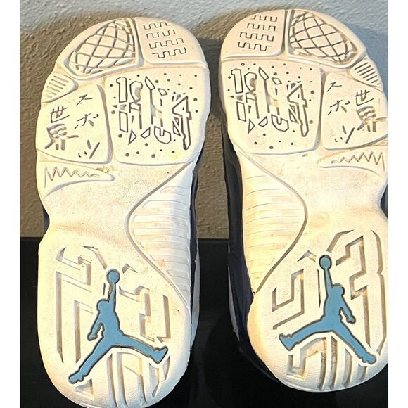 Air Jordan 9 IX Retro UNC White University Blue Shoes Toddler SZ 8C 401812 145 - Picture 11 of 11